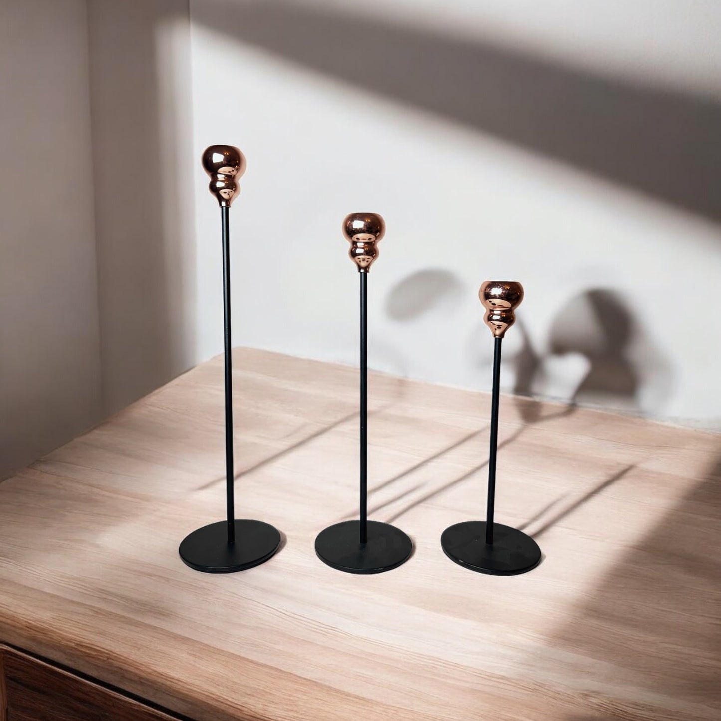 Rose gold candlestick