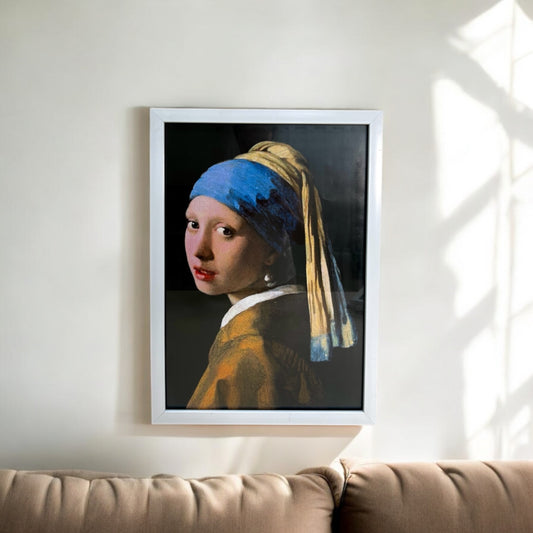 Girl with a pearl earring by Johannes Vincent Frame 50x35