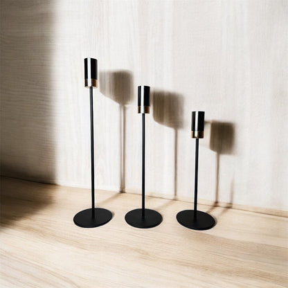 Black & gold candlestick