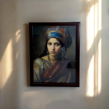 The Turkish lady portrait Frame 30x40