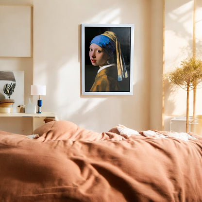 Girl with a pearl earring by Johannes Vincent Frame 50x35