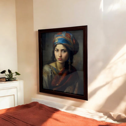 The Turkish lady portrait Frame 30x40