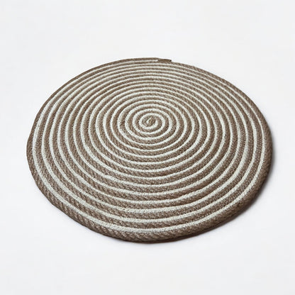 Rounded creamy placemat