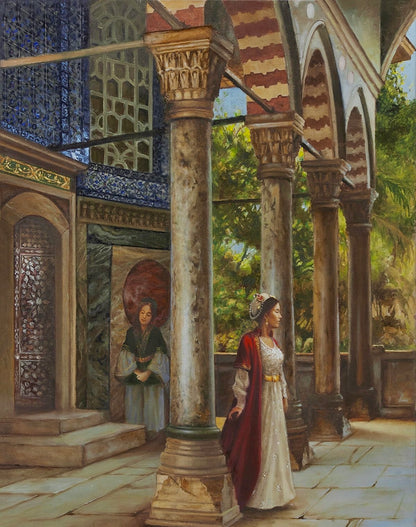 A noblewoman in the Ottoman era Frame 50x35