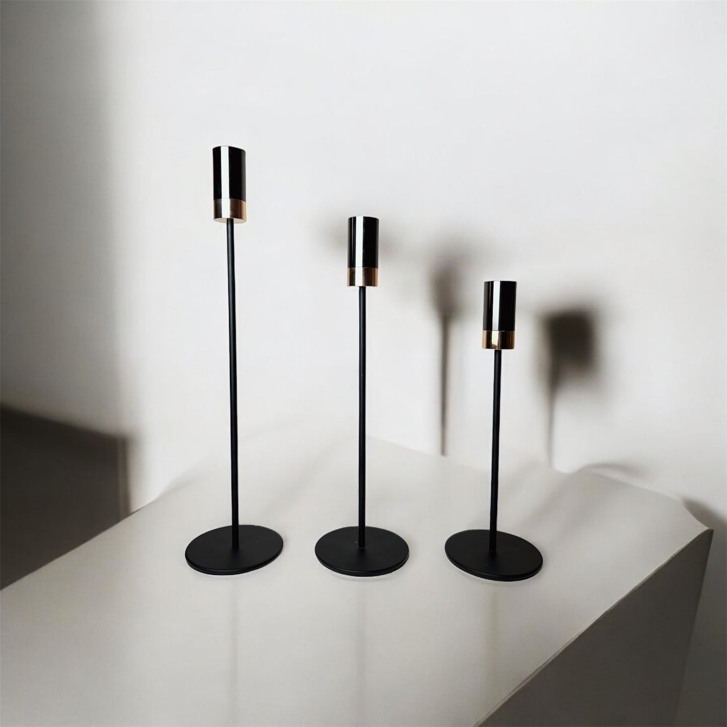 Black & gold candlestick