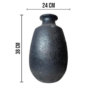 Large Black Vase